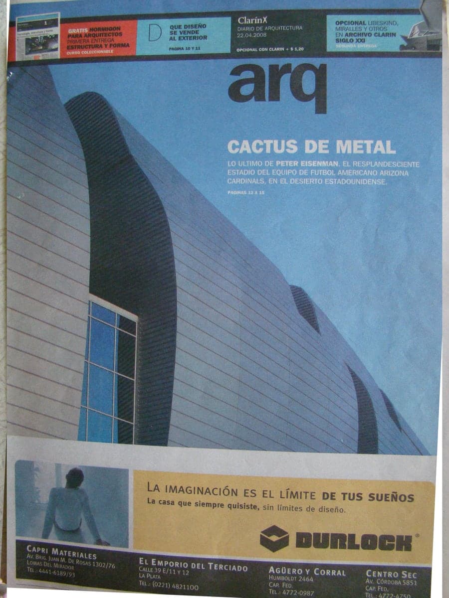 Diario Clarín, suplemento ARQ — 22.04.2008